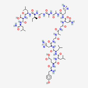molecular formula C79H125N23O22 B12440090 OXA (17-33) acetate 