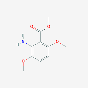 molecular formula C10H13NO4 B12440119 Methyl 2-amino-3,6-dimethoxybenzoate 