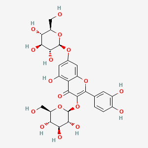 molecular formula C27H30O17 B1244012 Quercetin 3,7-diglucoside CAS No. 6892-74-6