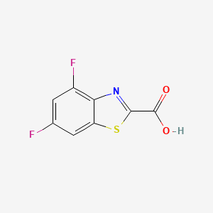 molecular formula C8H3F2NO2S B12440123 4,6-Difluoro-1,3-benzothiazole-2-carboxylic acid 