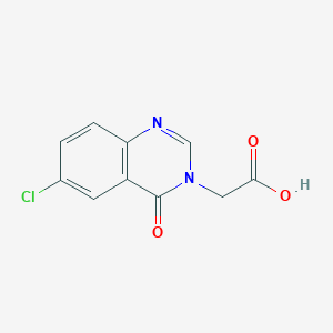 molecular formula C10H7ClN2O3 B12440127 2-(6-Chloro-4-oxo-3,4-dihydroquinazolin-3-yl)acetic acid 