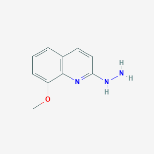 molecular formula C10H11N3O B12440133 2-Hydrazinyl-8-methoxyquinoline 