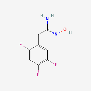 molecular formula C8H7F3N2O B12440136 (Z)-N'-hydroxy-2-(2,4,5-trifluorophenyl)ethanimidamide 