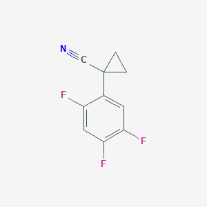 molecular formula C10H6F3N B12440140 1-(2,4,5-Trifluorophenyl)cyclopropane-1-carbonitrile 