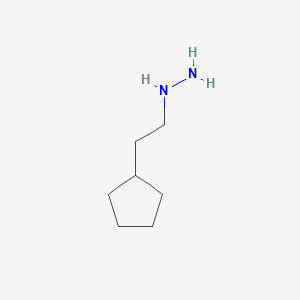 molecular formula C7H16N2 B12440161 (2-Cyclopentylethyl)hydrazine CAS No. 70082-42-7