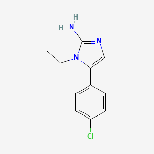 molecular formula C11H12ClN3 B12440171 5-(4-chlorophenyl)-1-ethyl-1H-imidazol-2-amine CAS No. 918801-65-7