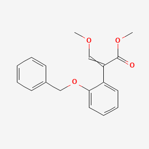 molecular formula C18H18O4 B12440189 Methyl (2E)-2-[2-(benzyloxy)phenyl]-3-methoxyprop-2-enoate 