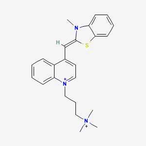 molecular formula C24H29N3S+2 B1244019 To-Pro-1(2+) 