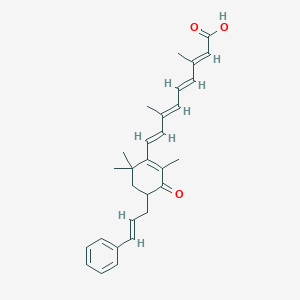 molecular formula C29H34O3 B1244021 3-Cinnamyl-4-oxoretinoic acid 