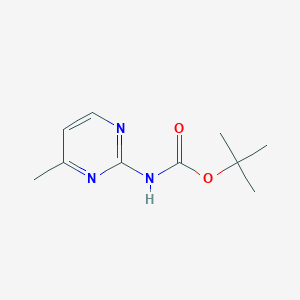 molecular formula C10H15N3O2 B12440315 Tert-butyl 4-methylpyrimidin-2-ylcarbamate 