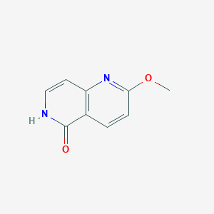molecular formula C9H8N2O2 B12440323 2-Methoxy-1,6-naphthyridin-5(6H)-one CAS No. 1260672-67-0