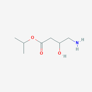 molecular formula C7H15NO3 B12440527 Isopropyl 4-amino-3-hydroxybutanoate 