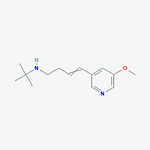 molecular formula C14H22N2O B12440576 N-tert-butyl-4-(5-methoxypyridin-3-yl)but-3-en-1-amine 