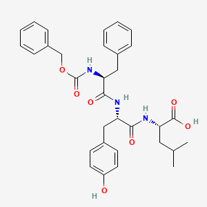 molecular formula C32H37N3O7 B12440589 N-[(Benzyloxy)carbonyl]-L-phenylalanyl-L-tyrosyl-L-leucine CAS No. 35971-71-2