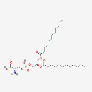 molecular formula C30H58NO10P B1244061 Dilauroylphosphatidylserine 