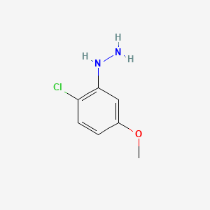molecular formula C7H9ClN2O B12440712 (2-Chloro-5-methoxyphenyl)hydrazine 