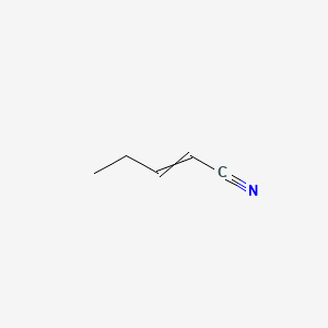 molecular formula C5H7N B12440713 Pent-2-enenitrile CAS No. 26294-98-4