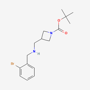 molecular formula C16H23BrN2O2 B12440850 tert-Butyl 3-({[(2-bromophenyl)methyl]amino}methyl)azetidine-1-carboxylate CAS No. 887589-78-8
