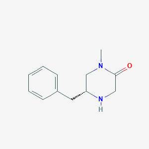 molecular formula C12H16N2O B12440943 (R)-5-Benzyl-1-methylpiperazin-2-one 