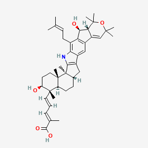 molecular formula C43H57NO5 B1244095 nodulisporic acid C 