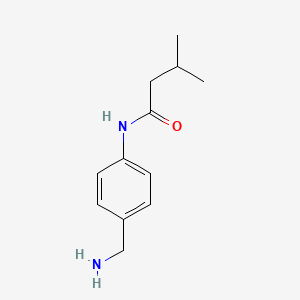 molecular formula C12H18N2O B12441035 N-[4-(Aminomethyl)phenyl]-3-methylbutanamide 