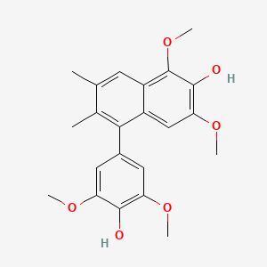 molecular formula C22H24O6 B1244104 Sacidumlignan A 