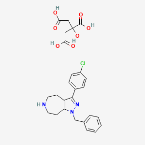 molecular formula C26H28ClN3O7 B1244105 JNJ-18038683 CAS No. 851376-05-1