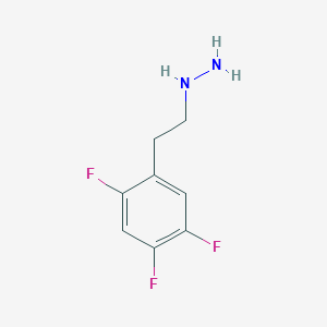 molecular formula C8H9F3N2 B12441105 [2-(2,4,5-Trifluorophenyl)ethyl]hydrazine 