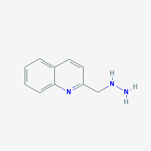 molecular formula C10H11N3 B12441121 2-(Hydrazinylmethyl)quinoline CAS No. 1016513-69-1