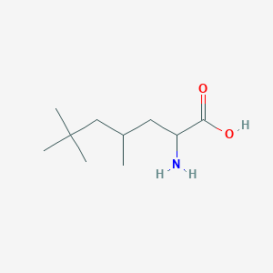 molecular formula C10H21NO2 B12441133 2-amino-4,6,6-trimethyl-heptanoic Acid CAS No. 627910-24-1