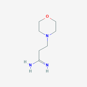molecular formula C7H15N3O B12441135 3-(Morpholin-4-yl)propanimidamide 