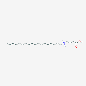 molecular formula C24H50NO2+ B1244115 N,N-Dimethyl-N-(3-carboxypropyl)-1-octadecanaminium 