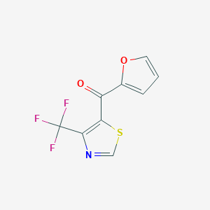 molecular formula C9H4F3NO2S B12441177 5-(2-Furoyl)-4-trifluoromethyl-1,3-thiazole 