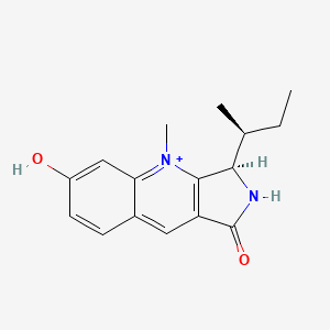 molecular formula C16H19N2O2+ B1244121 Quinocitrinine B 
