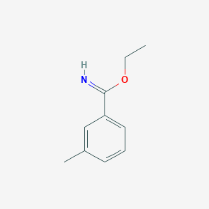 molecular formula C10H13NO B12441233 Ethyl 3-methylbenzimidate CAS No. 827-63-4