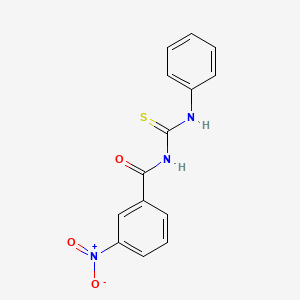molecular formula C14H11N3O3S B12441251 3-nitro-N-(phenylcarbamothioyl)benzamide CAS No. 59849-17-1