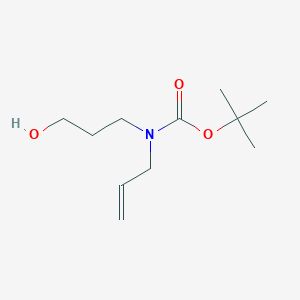molecular formula C11H21NO3 B12441269 Tert-butyl N-(3-hydroxypropyl)-N-(prop-2-EN-1-YL)carbamate 