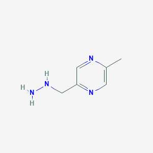 molecular formula C6H10N4 B12441328 2-(Hydrazinylmethyl)-5-methylpyrazine CAS No. 1016533-76-8