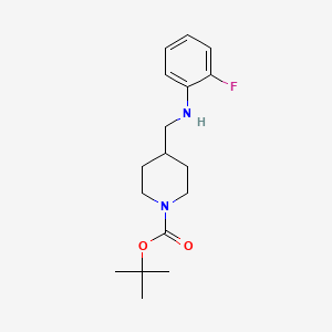 molecular formula C17H25FN2O2 B12441335 1-Boc-4-[(2-fluoro-phenylamino)-methyl]-piperidine CAS No. 887582-20-9