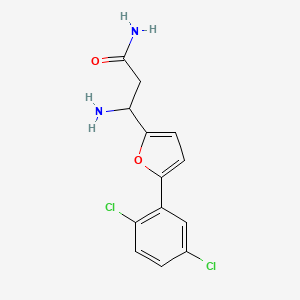 molecular formula C13H12Cl2N2O2 B12441353 3-Amino-3-[5-(2,5-dichlorophenyl)furan-2-yl]propanamide CAS No. 771522-86-2