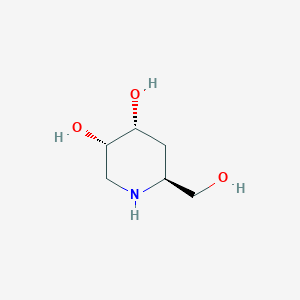molecular formula C6H13NO3 B1244137 3,4-Piperidinediol,6-(hydroxymethyl)-,(3S,4R,6S)-(9CI) 
