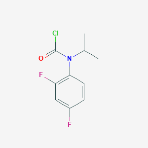 molecular formula C10H10ClF2NO B12441380 N-(2,4-Difluorophenyl)-N-isopropylcarbamoyl chloride 
