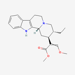 molecular formula C22H28N2O3 B12441398 (E)-methyl 2-((2S,3R,12bR)-3-ethyl-1,2,3,4,6,7,12,12b-octahydroindolo[2,3-a]quinolizin-2-yl)-3-methoxyacrylate 