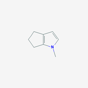 molecular formula C8H11N B124415 1-Methyl-1,4,5,6-tetrahydrocyclopenta[b]pyrrole CAS No. 147329-68-8