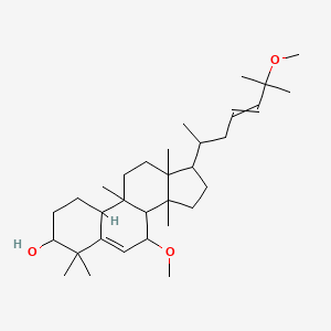 molecular formula C32H54O3 B12441597 7-methoxy-17-(6-methoxy-6-methylhept-4-en-2-yl)-4,4,9,13,14-pentamethyl-2,3,7,8,10,11,12,15,16,17-decahydro-1H-cyclopenta[a]phenanthren-3-ol 