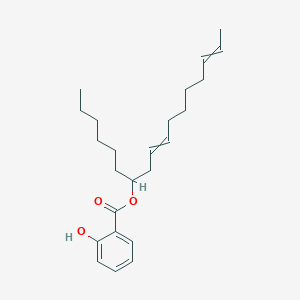 molecular formula C24H36O3 B12441710 heptadeca-9,15-dien-7-yl 2-hydroxybenzoate 