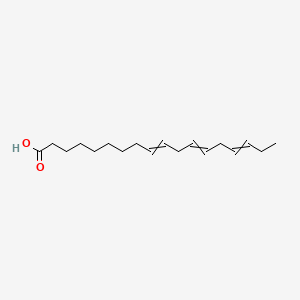 molecular formula C18H30O2 B12441735 9,12,15-Octadecatrienoic acid CAS No. 28290-79-1