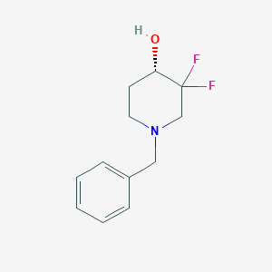 molecular formula C12H15F2NO B12441838 (S)-1-Benzyl-3,3-difluoropiperidin-4-ol 