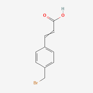 molecular formula C10H9BrO2 B12441841 3-[4-(Bromomethyl)phenyl]prop-2-enoic acid CAS No. 927800-43-9