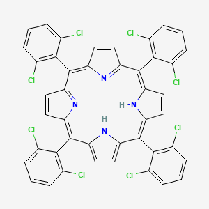molecular formula C44H22Cl8N4 B12441863 meso-Tetra(o-dichlorophenyl) porphine 
